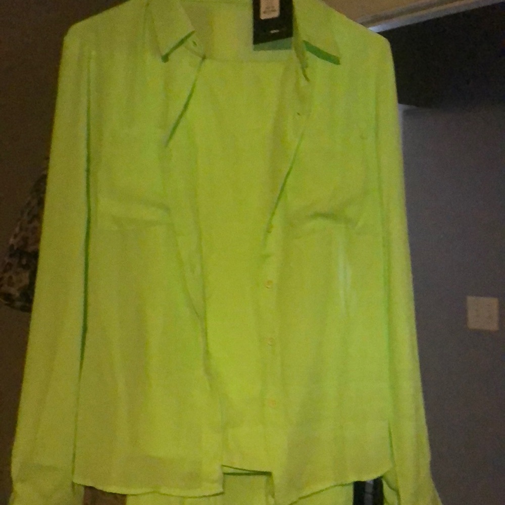 Neon green pants